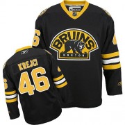 Reebok Boston Bruins NO.46 David Krejci Men's Jersey (Black Premier Third)