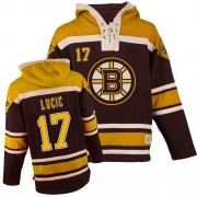 Old Time Hockey Boston Bruins NO.17 Milan Lucic Men's Jersey (Black Premier Sawyer Hooded Sweatshirt) Old Time Hockey Boston Bruins NO.17 Milan Lucic Men's Jersey (Black Premier Sawyer Hooded Sweatshirt)
