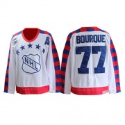 CCM Boston Bruins NO.77 Ray Bourque Men's Jersey (White Premier 75TH All Star Throwback)