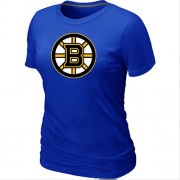 Boston Bruins Women's Team Logo Short Sleeve T-Shirt - Blue