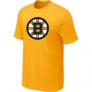 Boston Bruins Mens Team Logo Short Sleeve T-Shirt - Yellow