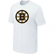 Boston Bruins Mens Team Logo Short Sleeve T-Shirt - White