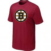 Boston Bruins Mens Team Logo Short Sleeve T-Shirt - Red