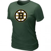 Boston Bruins Women's Team Logo Short Sleeve T-Shirt - Dark Green