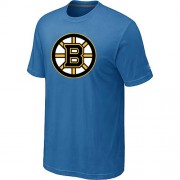 Boston Bruins Mens Team Logo Short Sleeve T-Shirt - light Blue