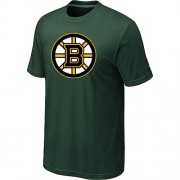 Boston Bruins Mens Team Logo Short Sleeve T-Shirt - Dark Green