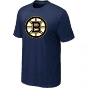 Boston Bruins Mens Team Logo Short Sleeve T-Shirt - Dark Blue