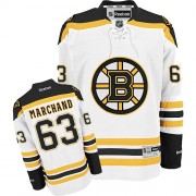 Reebok Boston Bruins NO.63 Brad Marchand Youth Jersey (White Premier Away)