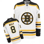 Reebok Boston Bruins NO.8 Cam Neely Men's Jersey (White Authentic Away)